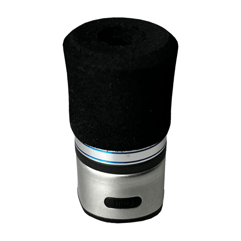 FOREGRIP DE EVA COM PORCA CC E DETALHE AZUL DUPLO METÁLICO